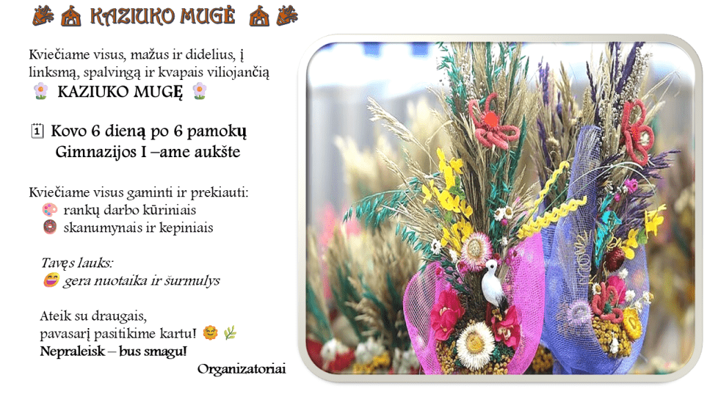 Susitikime Kaziuko mugėje!