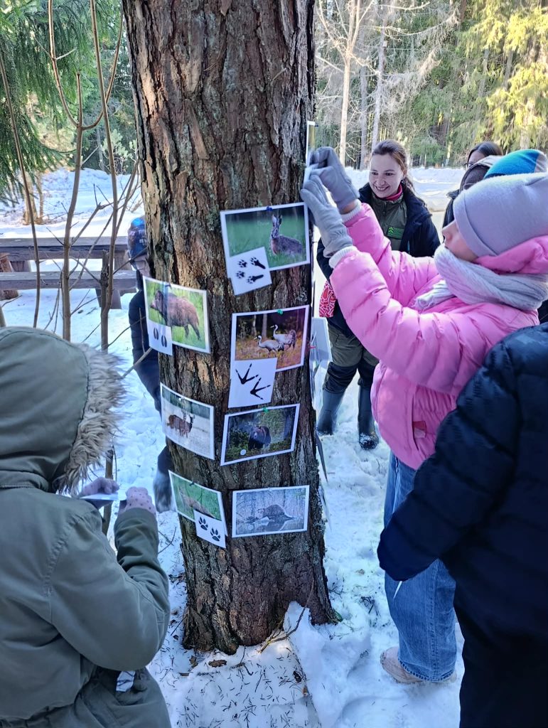 Edukacinė pamoka „Žvėrių pėdsakai“